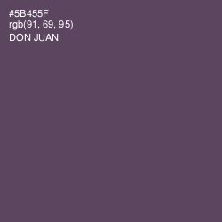 #5B455F - Don Juan Color Image
